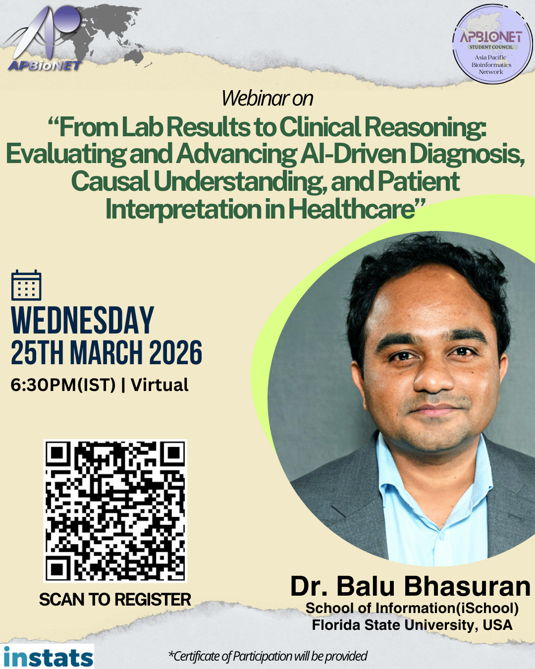 AI for Clinical Reasoning and Diagnosis (APBioNet Talks)